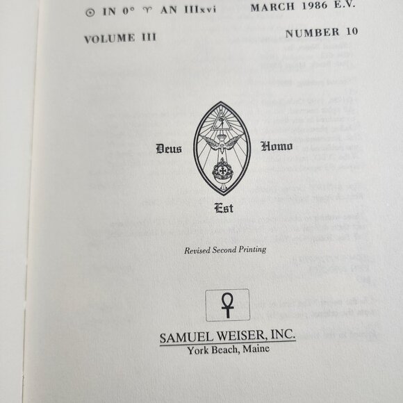 The Equinox:The Review of Scientific Illuminism Vol. 3 No. 10 Rev. 2nd Printing - Picture 8 of 13